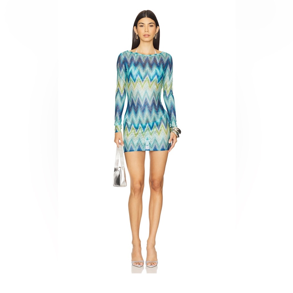 Missoni Blue and Green mini Dress